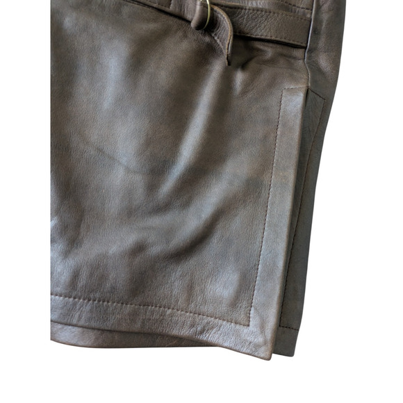 Tostado Argentina Brown 100% Leather Zip Front Shooting Vest Size XXL Quilted - Picture 12 of 13